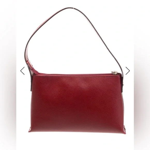 Burberry Deep Red Burgundy Ox Blood Leather Top Handle Shoulder Bag - Picture 6 of 6